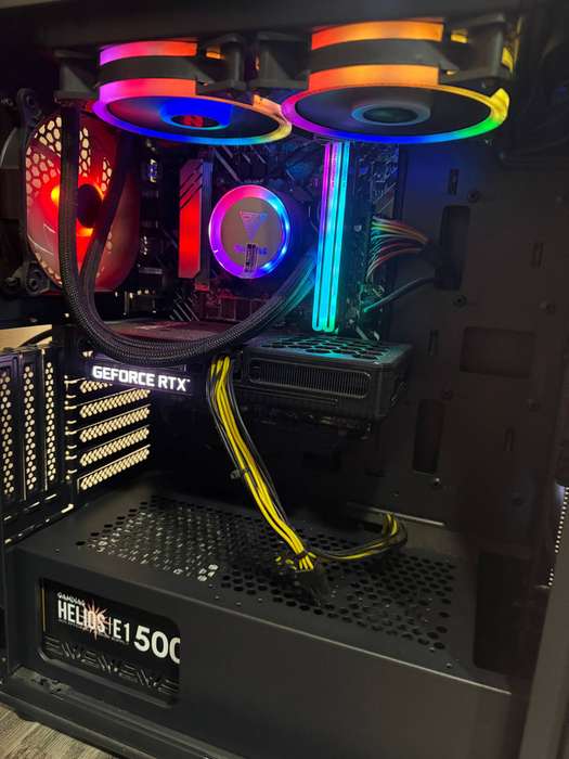 12th Gen i7 Liquid Cooled Gaming Computer with 8Gb RTX 3050 16GB Memory and 512Gb SSD