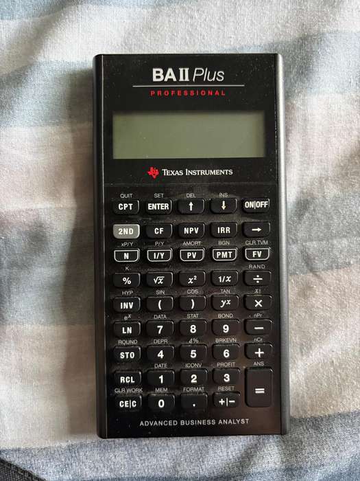 Texas Instruments BA II Plus Professional Financial Calculator - Perfect for CFA Prep