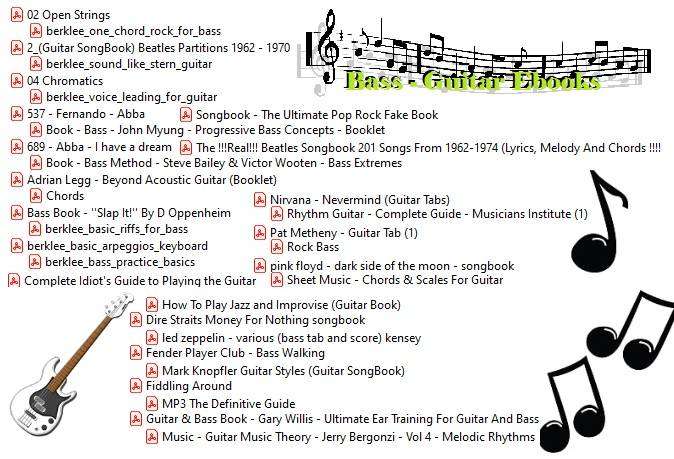 Bass - Guitar Ebooks