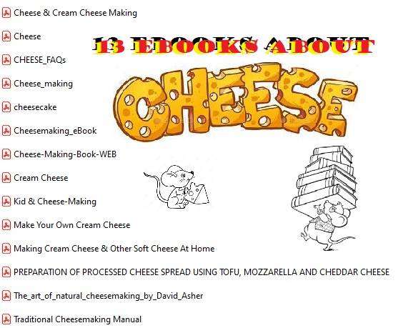13 ebooks about cheese