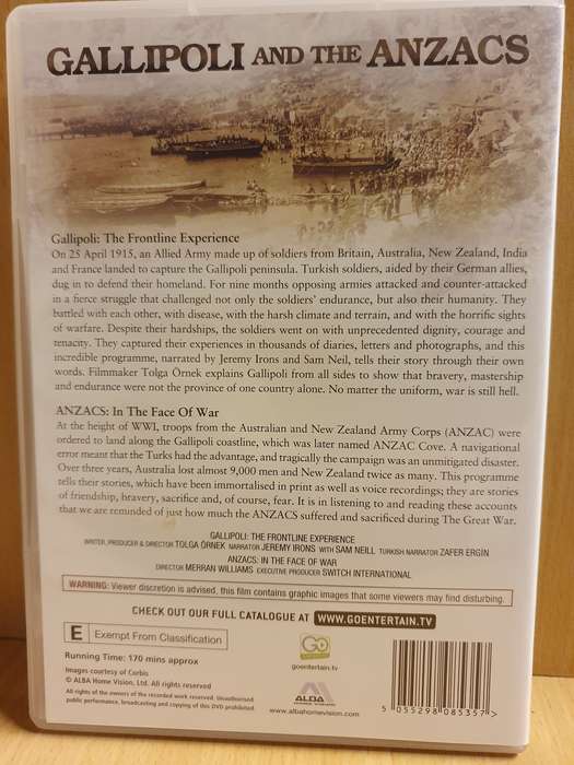 Gallipoli and the Anzacs - Dvd