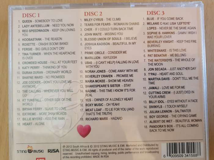 Love and Affection - The Power Ballads Album - Cd (3 discs)