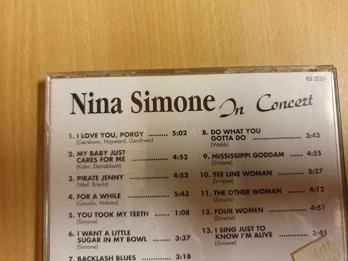 Nina Simone - In Concert - CD
