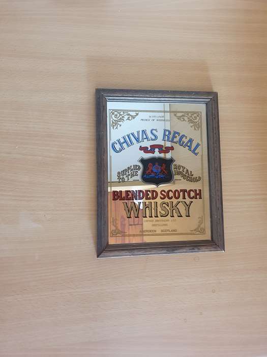 Chivas Regal Blended Scotch Whisky Mirror Bar Display   (23cm x 18cm)