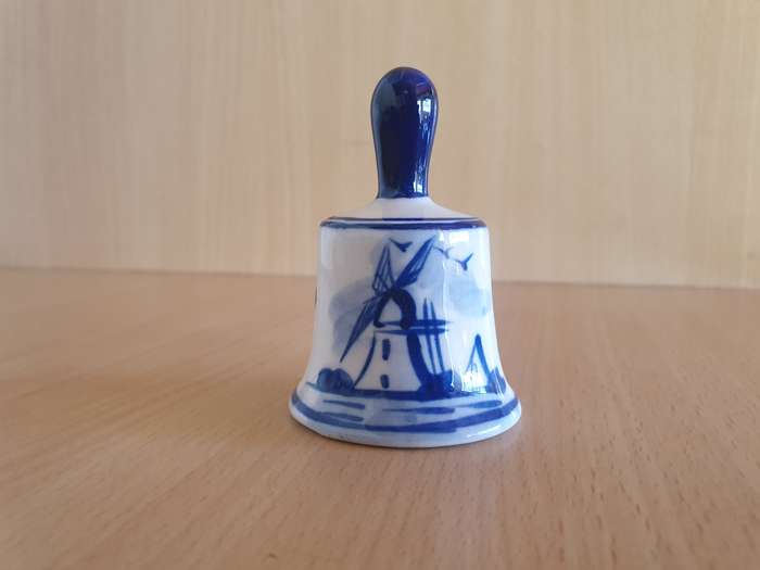 Small Blue & White Bell  (height 7cm width 5cm)