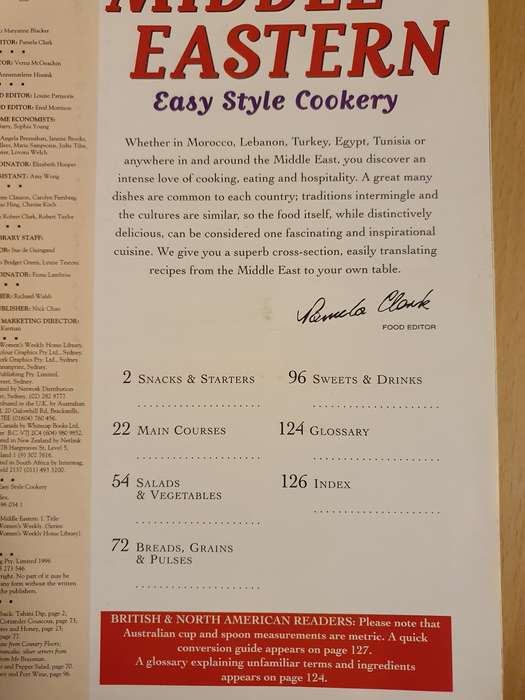 The Australian Women`s Weekly - Middle Eastern Easy Style Cookery(Paperback)