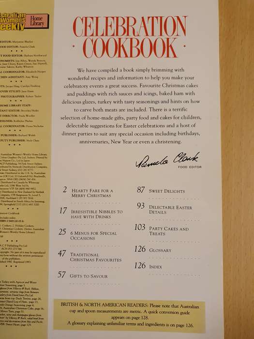 The Australian Women`s Weekly - Celebration Cookbook (Paperback)