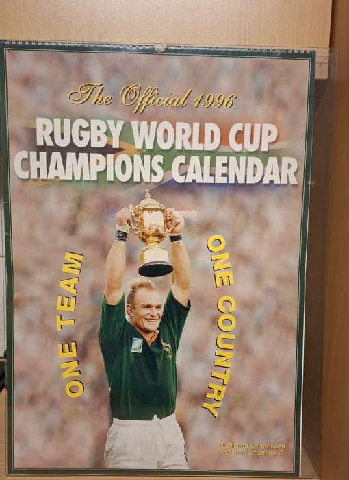 The Official 1996 Rugby World Cup Champions Calendar (Published by Grant Leversha)