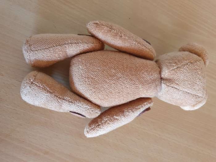 Vintage Jointed Brown Teddy Bear (16cm x 12cm)