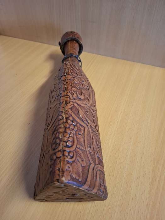 Leather Covered Glass Bottle
