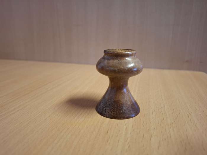 Miniature Wooden Vase - height 6cm width 4cm