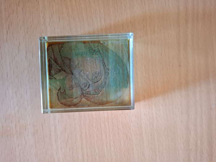 Small Glass Art  (5cm x 6cm depth 2cm)