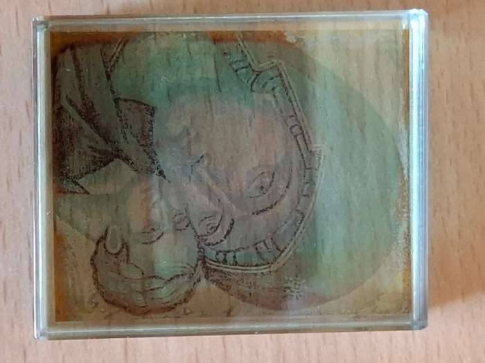 Small Glass Art  (5cm x 6cm depth 2cm)