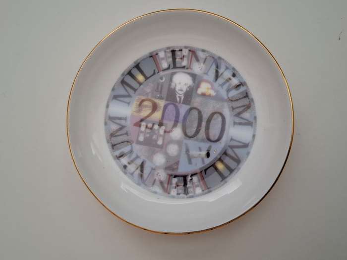 Royal Vale Trinket Dish 2000 Millennium - width 10cm