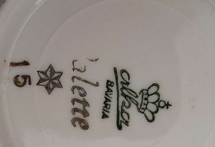 Vintage Floral Alka Kunst Bavaria Pin Dish - width 10cm