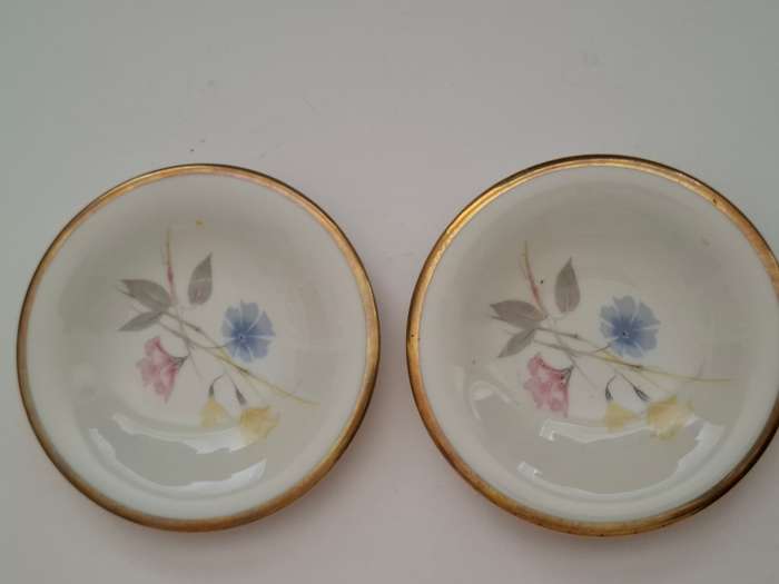 Vintage Floral Alka Kunst Bavaria Pin Dish - width 10cm