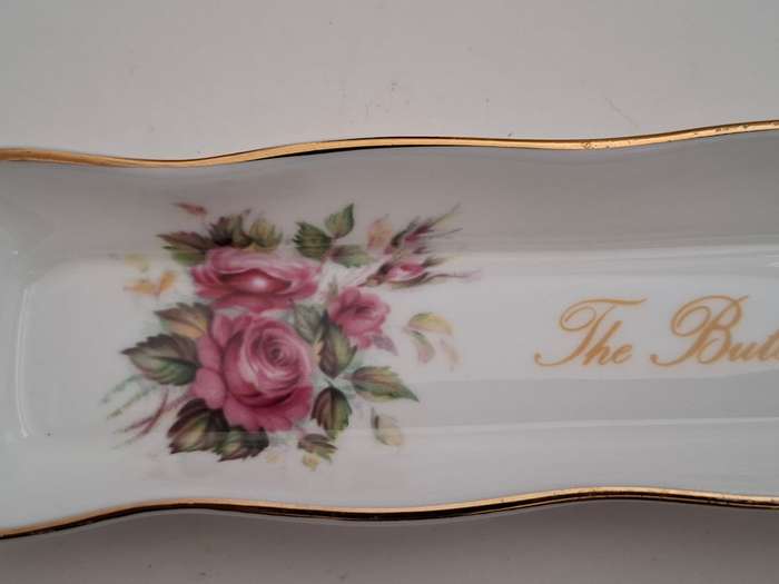 Vintage Floral Fine Bone China Trinket Dish - 21cm x 4cm