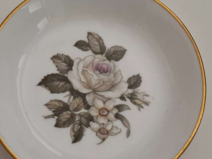 Round Royal Worcester Pin Dish - width 10cm