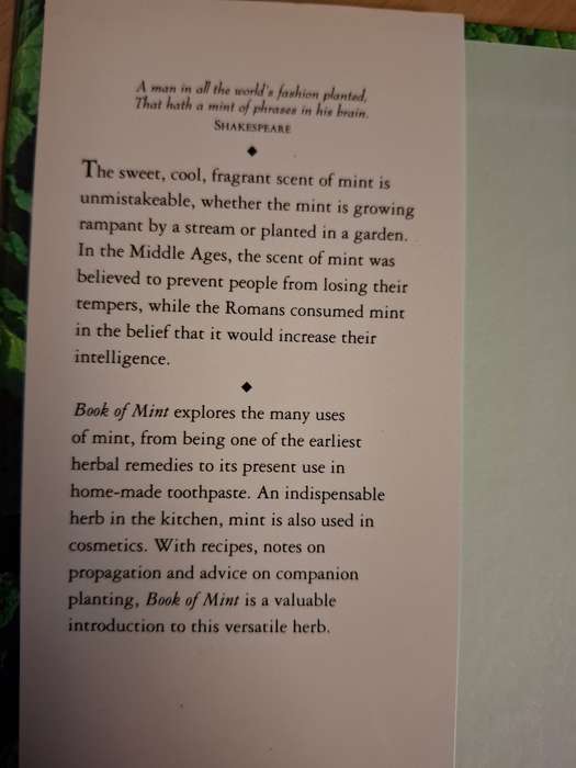 Book of Mint : Jackie French  (Hardcover)