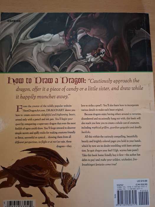 Dragon Art - How to Draw Fantastic Dragons and Fantasy Creatures: J `Neondragon` Peffer (Paperback)