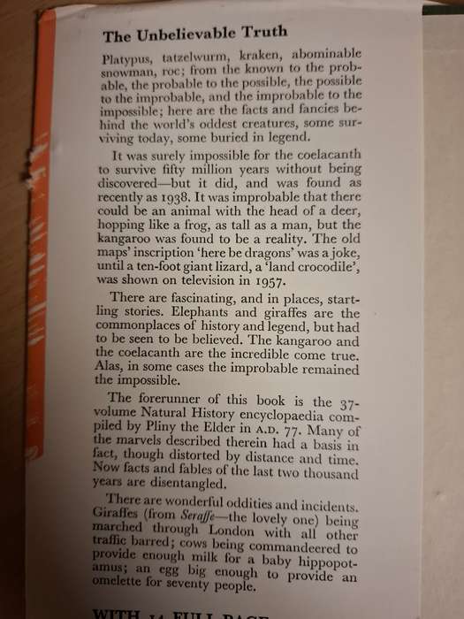 Beasts of Fact and Fable : R.A.Marchant  (Hardcover)