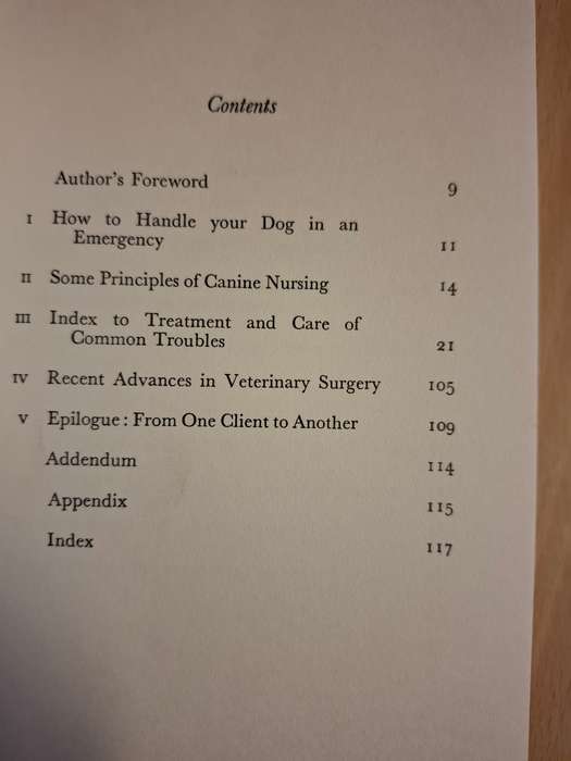First Aid and Nursing For Your Dog : F. Andrew Edgson and Olwen Gwynne-Jones (Hardcover) 1959