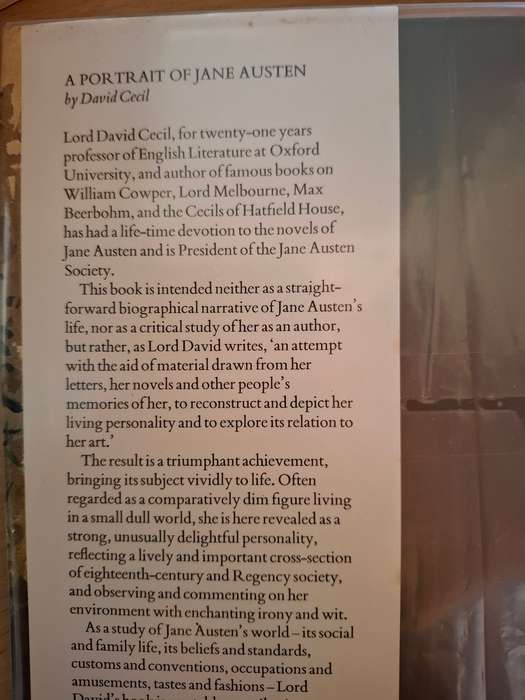 A Portrait of Jane Austen : David Cecil  (Hardcover)