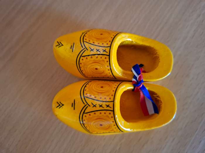 Miniature Yellow Dutch Shoes