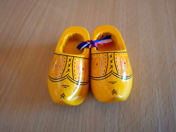 Miniature Yellow Dutch Shoes
