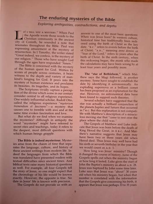 Reader`s Digest - Mysteries of The Bible (The Enduring Questions of the Scriptures) Hardcover