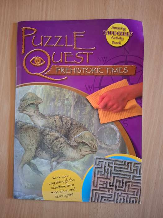 Puzzle Quest Prehistoric Times - Wipe-Clean Activity Book