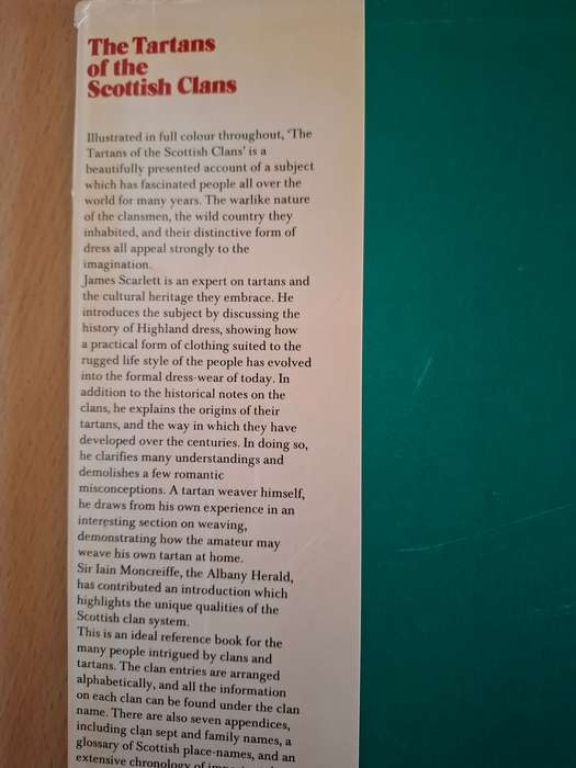 Tartans of The Scottish Clans: James D`Scarlett  (Hardcover)