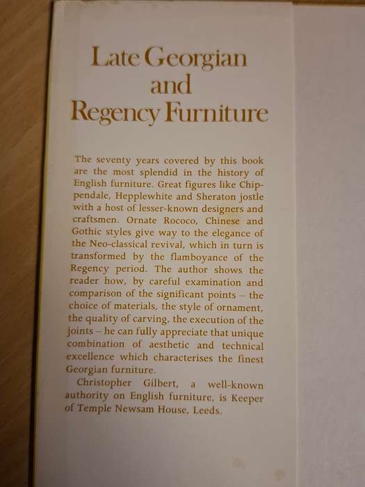 Late Georgian and Regency Furniture : Christopher Gilbert (Hardcover)