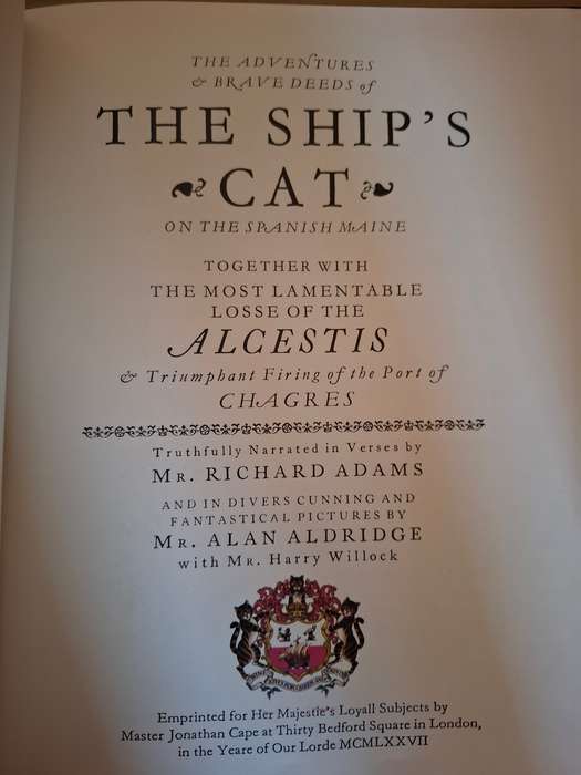 The Ship`s Cat : Alan Aldridge, Richard Adams  (Hardcover)