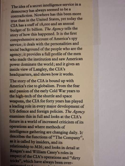 The Agency - The Rise and Decline of The CIA : John Ranelagh  (Hardcover)