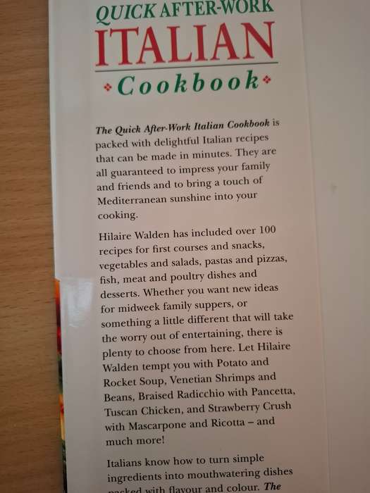 The Quick and After-Work Italian Cookbook : Hilaire Walden (Hardcover)