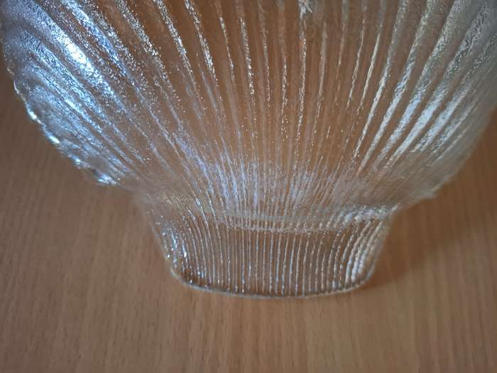 Vintage Clam Shaped Glass Bowl - 25cmx 22cm