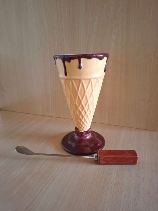 Set of 2 - Gelatto Dessert Bowl with Spoon