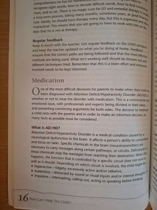 How can i help this child?A handbook for understanding children with learning disabilities: L. Gould