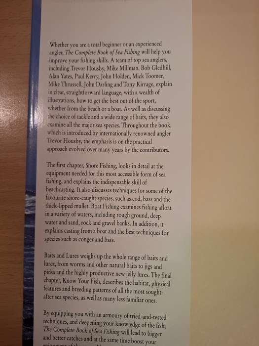 The Complete Book of Sea Fishing Introduction by Trevor Housby  (Hardcover)