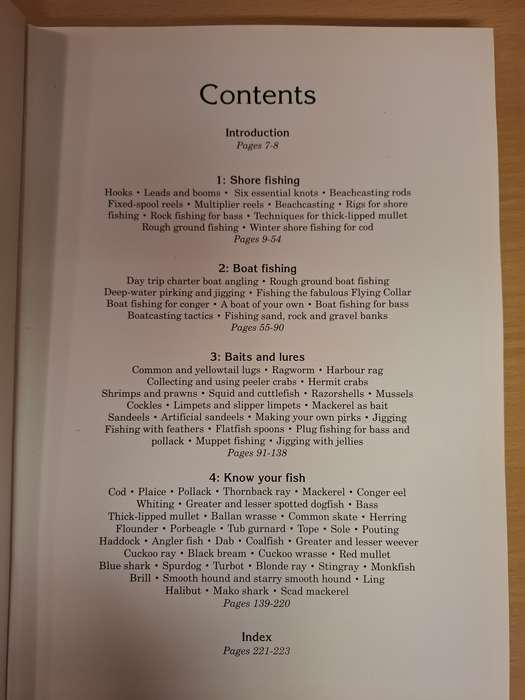 The Complete Book of Sea Fishing Introduction by Trevor Housby  (Hardcover)