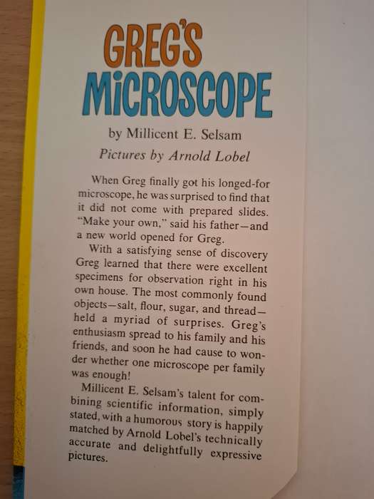 Greg`s Microscope by Millicent S. Selsam  (Hardcover)