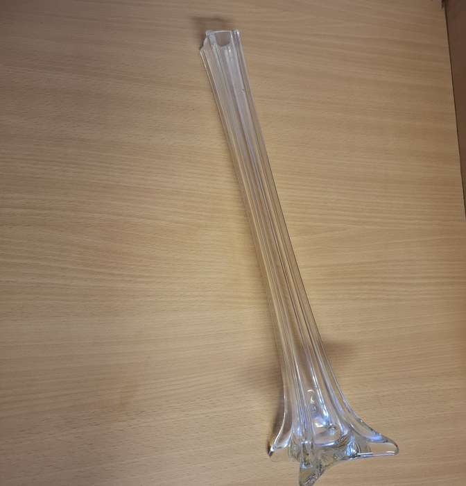 Vintage Glass Vase - height 40cm