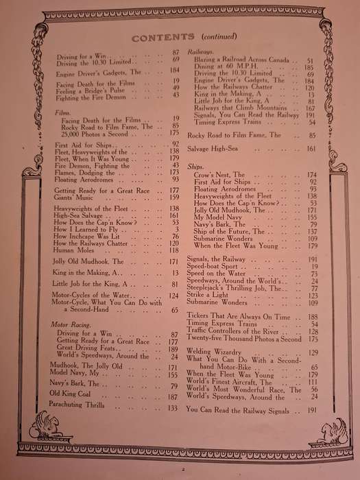 The Modern Boys Annual 1931  (Aeroplanes, Locomotives, Railways,Ships, Motor Cars, Motor Cycles)