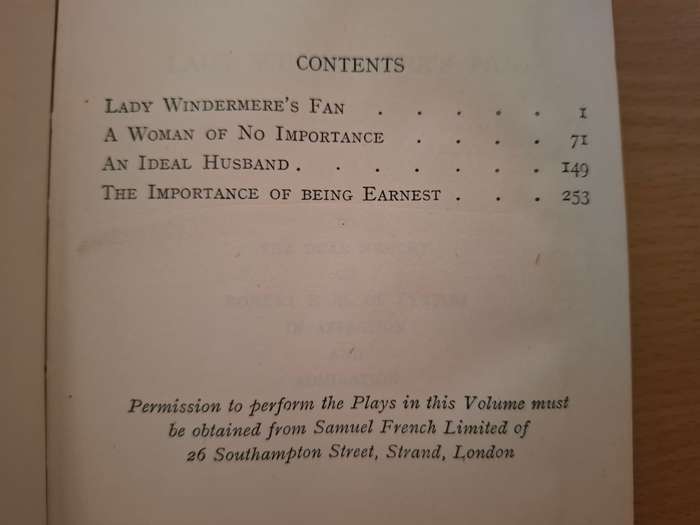 Plays by Oscar Wilde