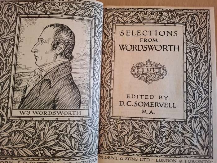 Selections from Wordsworth Edited by D.C.Somervell (Hardcover)