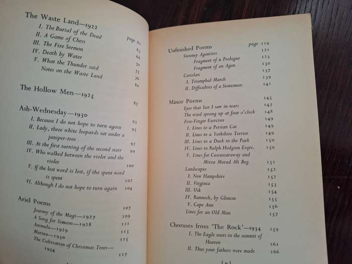 T.S. Eliot Collected Poems 1909-1962  (Paperback)