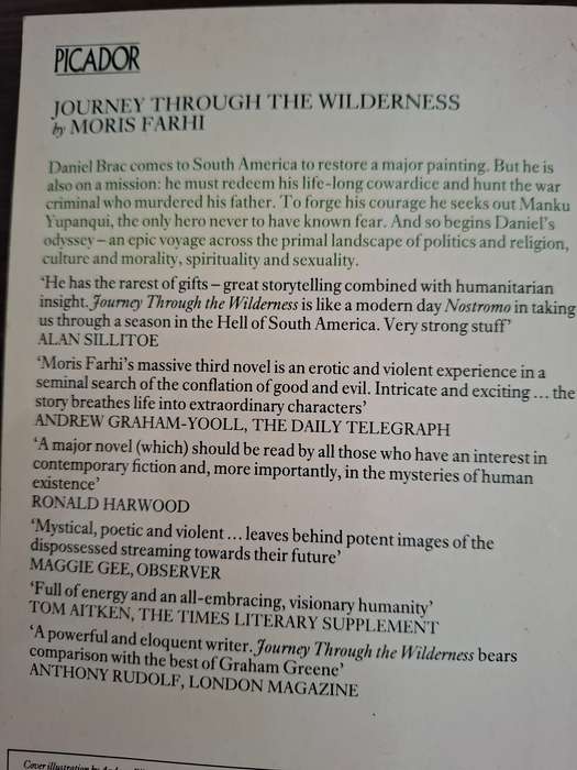 Journey Through The Wilderness : Moris Farhi  (Paperback)