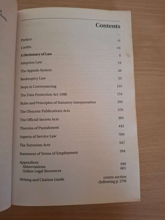 Oxford Dictionary of Law  (Paperback)