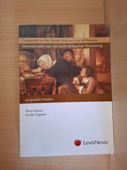 Casebook on the South African Law of Persons/Vonnisbundel oor die Suid-Afrikaanse Personereg